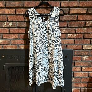 Lucky Brand Linen Tank Dress WITH POCKETS!